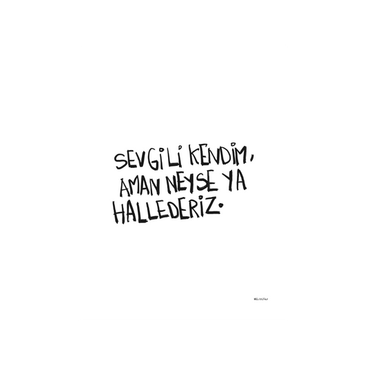 Sevgili Kendim Aman Neyse Ya Hallederiz