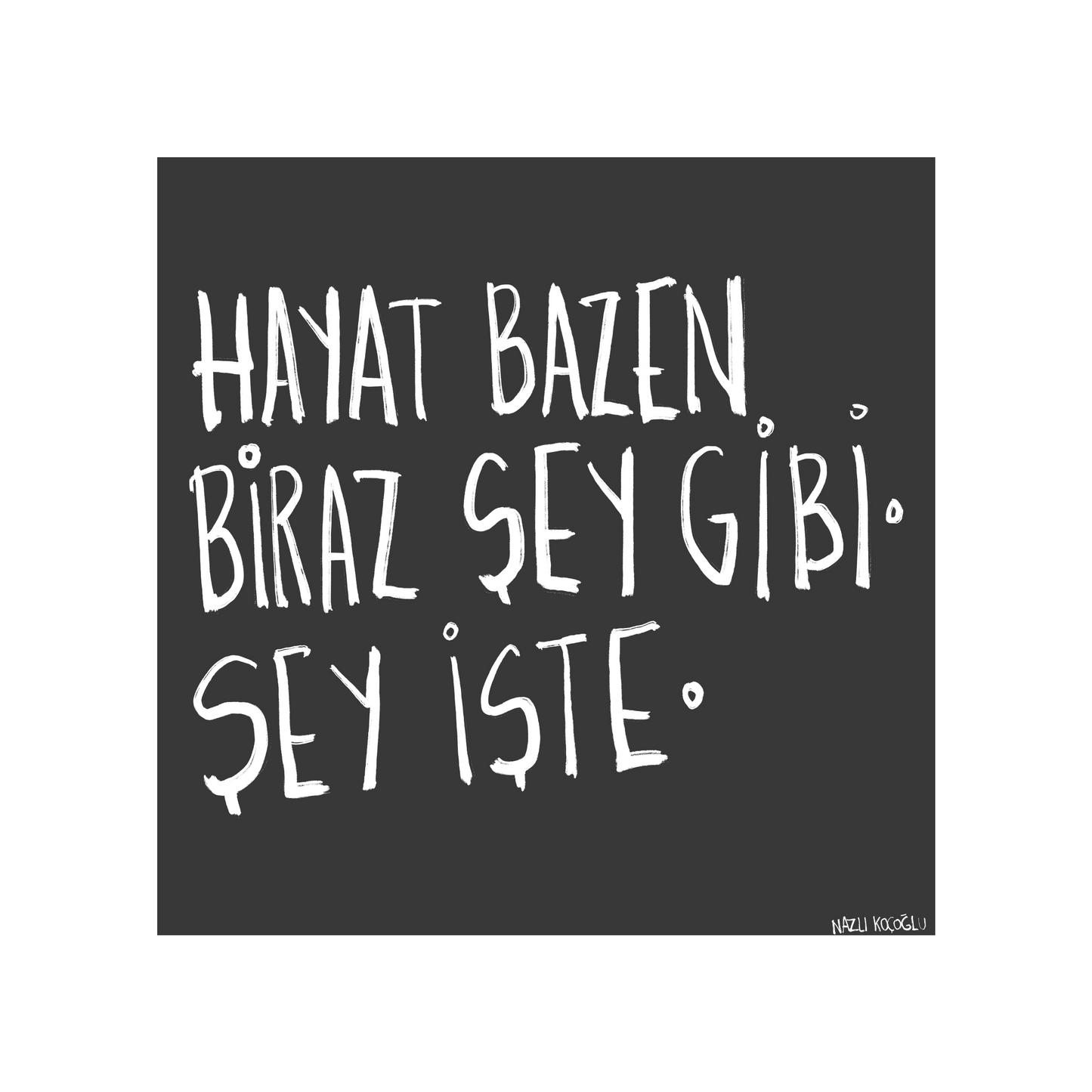 Hayat Bazen Biraz Şey Gibi