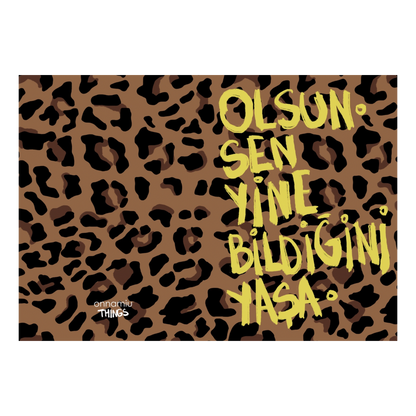 Olsun Sen Yine Bildiğini Yaşa. Defter