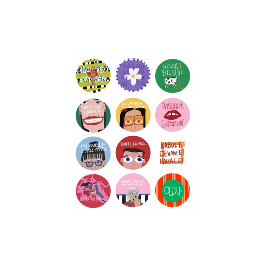 Yuvarlak Mix Sticker