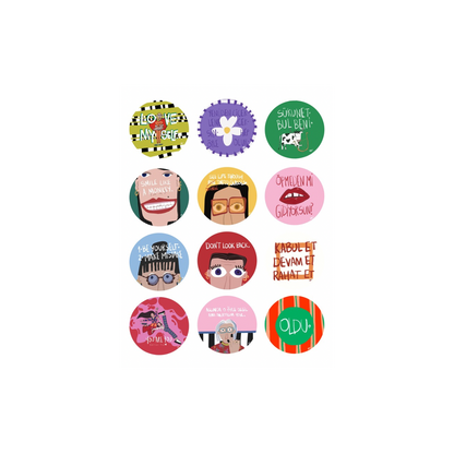 3lü Mix Sticker