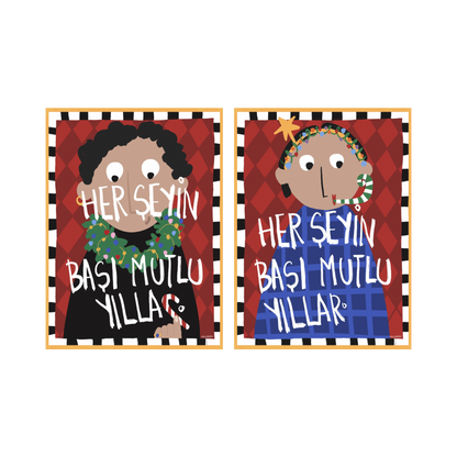 Her Şeyin Başı Mutlu Yıllar. 2li Kart