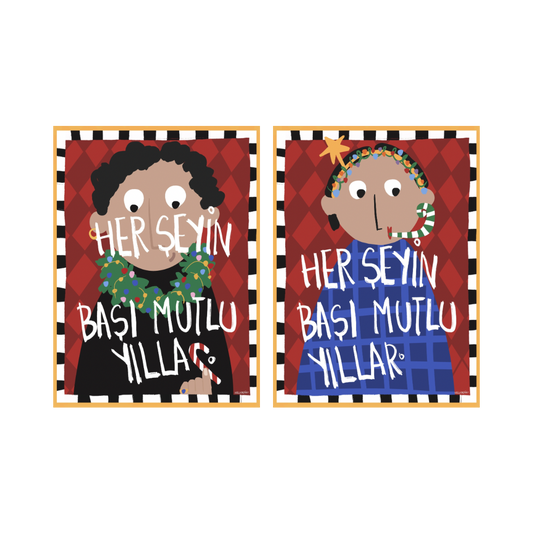 Her Şeyin Başı Mutlu Yıllar. 2li Kart