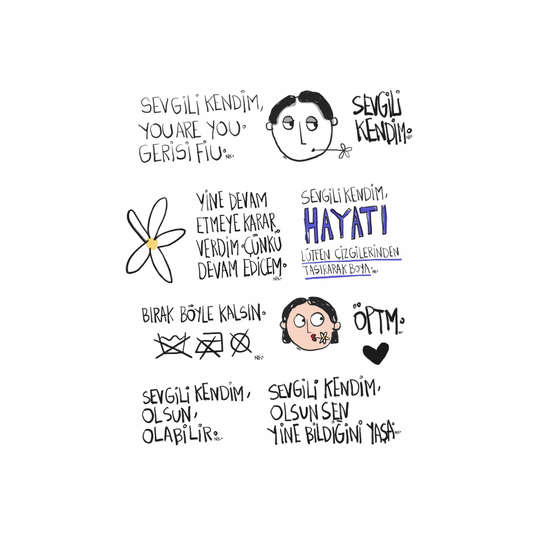 Sevgili Kendim2 Tekli Sticker